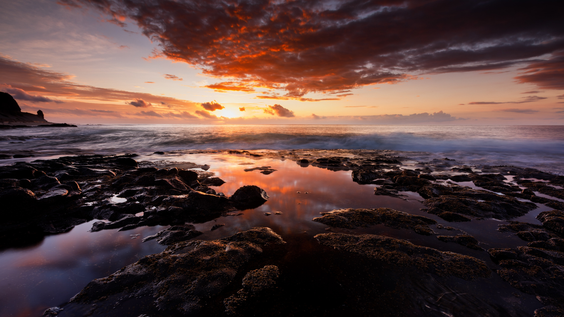 Cloud, Water, Atmosphere, Water Resources, Afterglow. Wallpaper in 1920x1080 Resolution