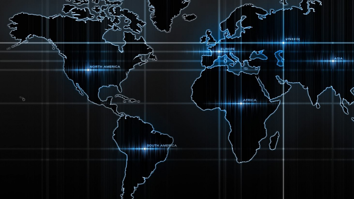 Pintura Abstracta en Blanco y Negro. Wallpaper in 1366x768 Resolution