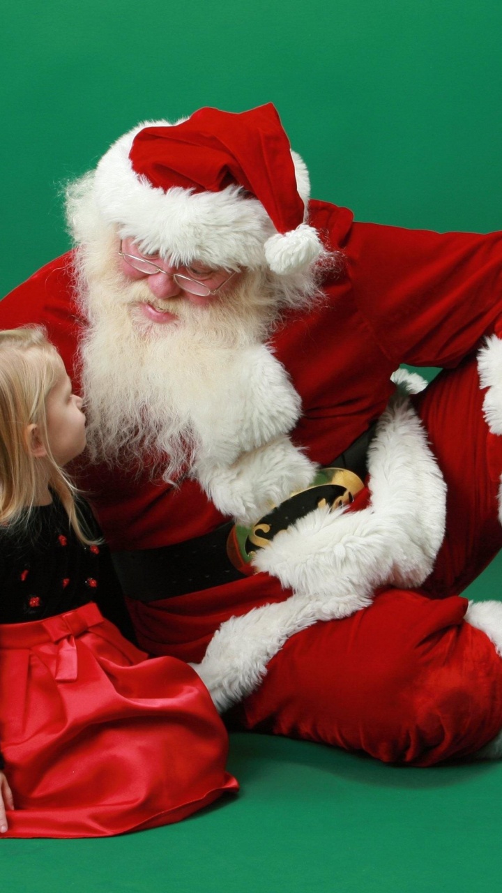 Christmas Day, Santa Claus, Christmas, Lap, Holiday. Wallpaper in 720x1280 Resolution