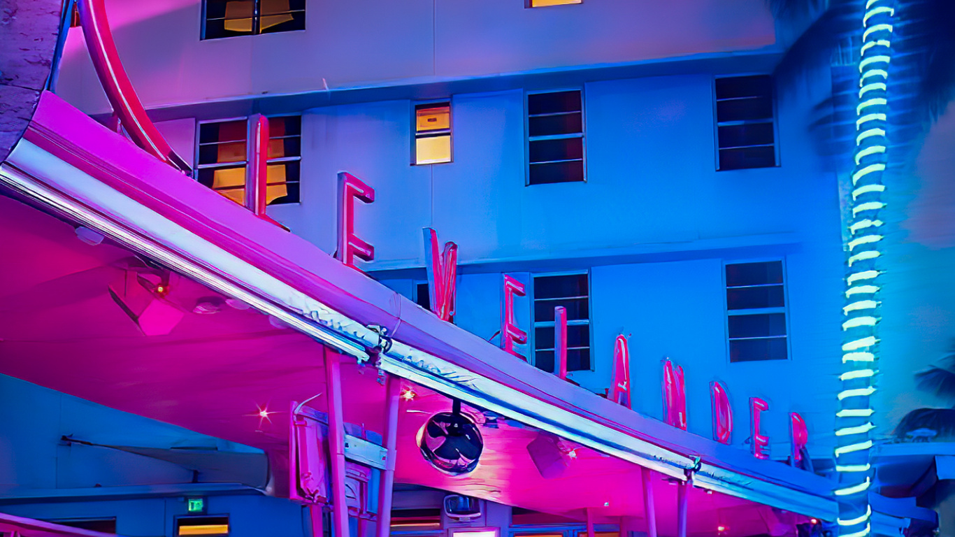 Reflection, Majorelle Blue, Water, Building, Blue. Wallpaper in 1366x768 Resolution