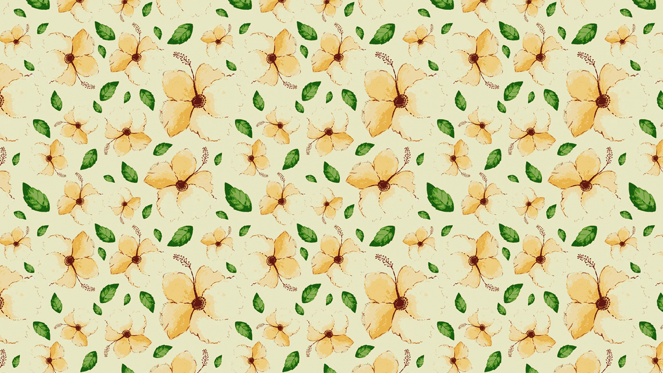 Pétalos de Flores Amarillas y Rosadas Sobre Superficie Blanca. Wallpaper in 1366x768 Resolution