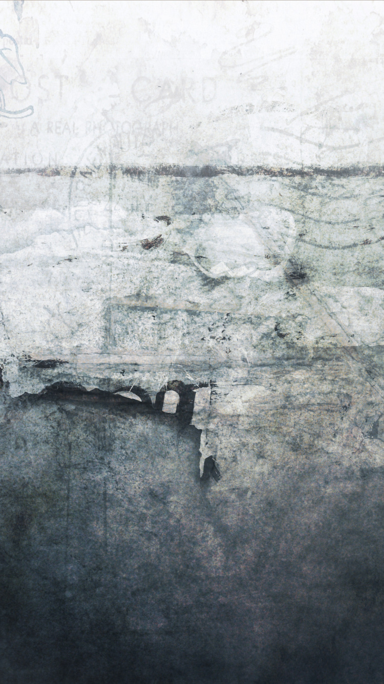 Pintura Abstracta Gris y Blanca. Wallpaper in 750x1334 Resolution