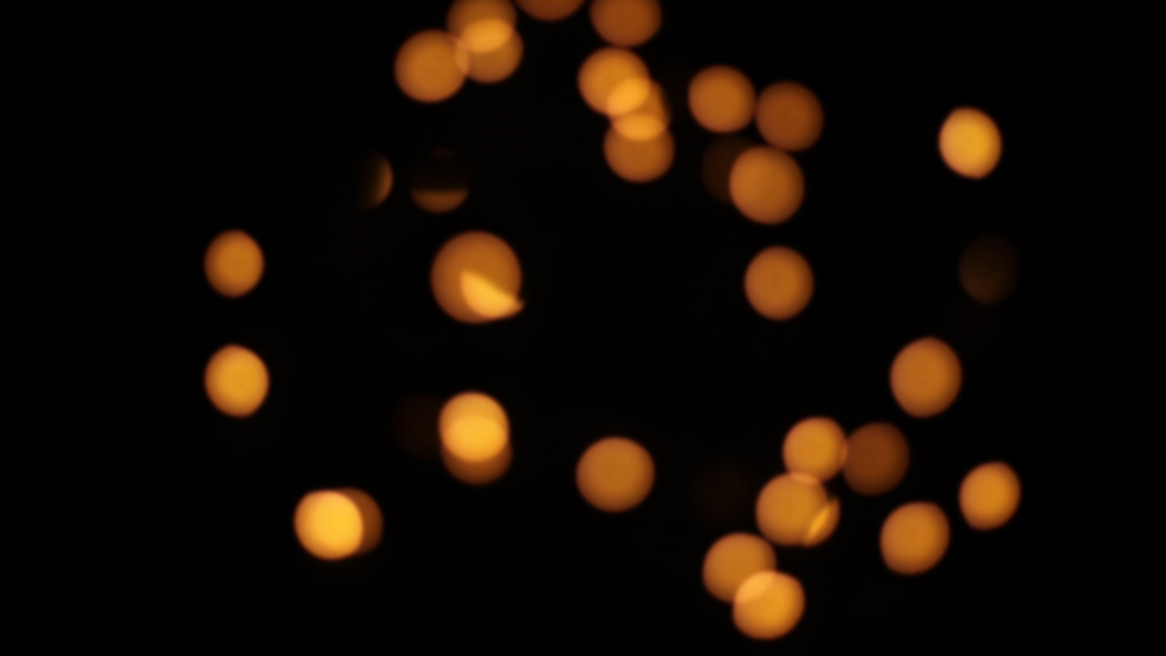 Gelbe Und Weiße Bokeh-Lichter. Wallpaper in 1280x720 Resolution