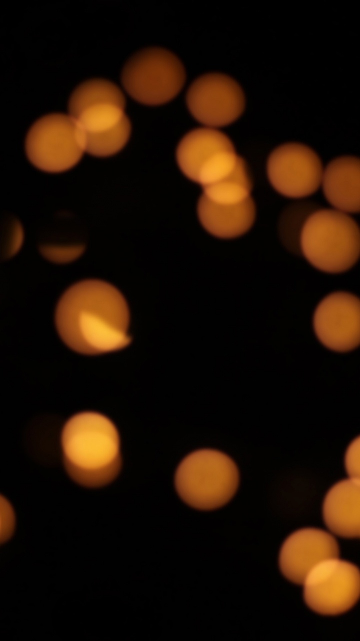 Lumières Bokeh Jaunes et Blanches. Wallpaper in 720x1280 Resolution