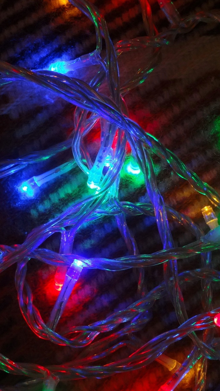 Luz, Luces de Navidad, El Día De Navidad, Neon, Laser. Wallpaper in 720x1280 Resolution