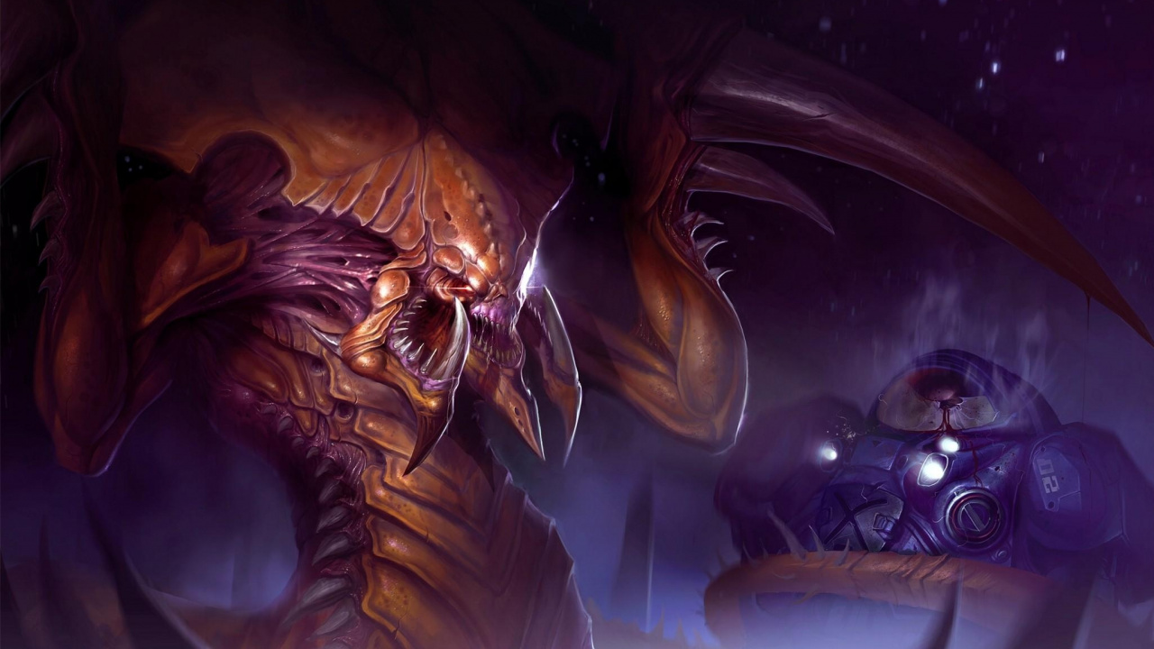 Illustration de Dragon Marron et Bleu. Wallpaper in 1280x720 Resolution