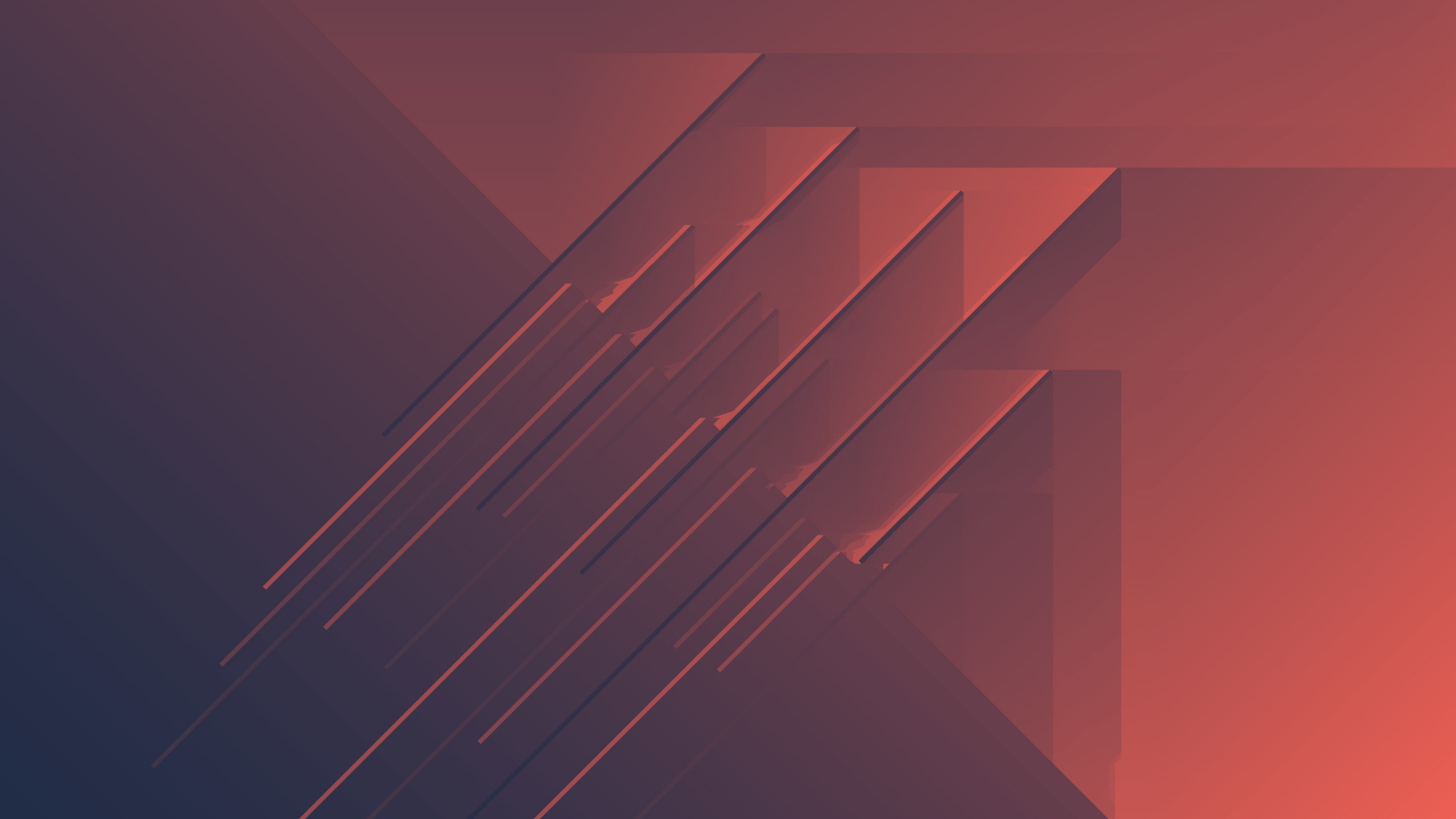 Peinture Abstraite Rouge et Bleue. Wallpaper in 2560x1440 Resolution