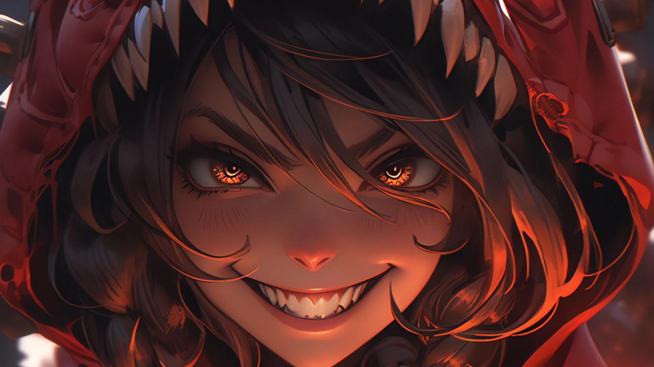 Mythical Creature, Graphic Design, Illustration, Mouth, Smile. Wallpaper in 1280x720 Resolution