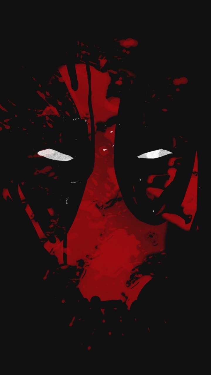 Red and Black Abstract Painting. Wallpaper in 720x1280 Resolution