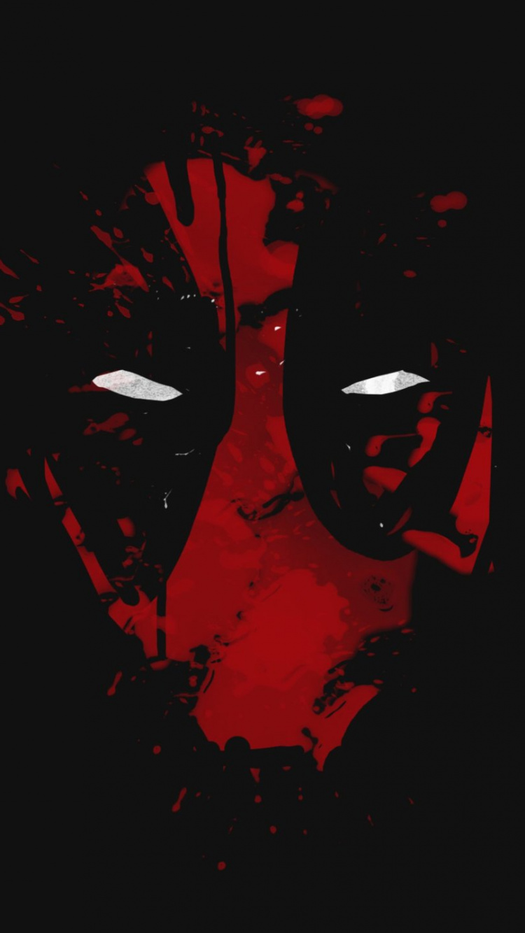 Pintura Abstracta Roja y Negra. Wallpaper in 750x1334 Resolution