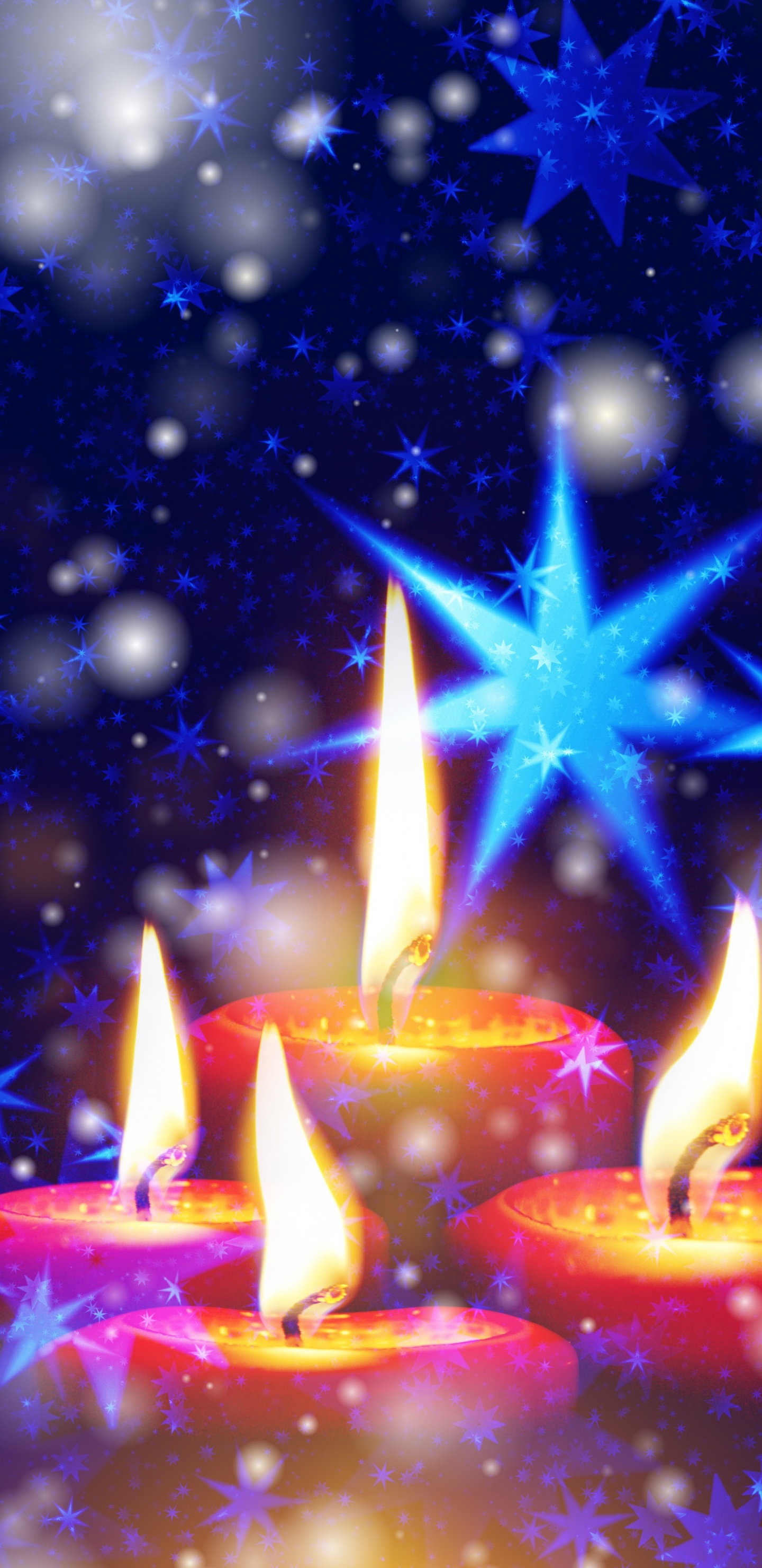 Estrella, Espacio, la Víspera de Navidad, Estrella de Belén, Advenimiento. Wallpaper in 1440x2960 Resolution