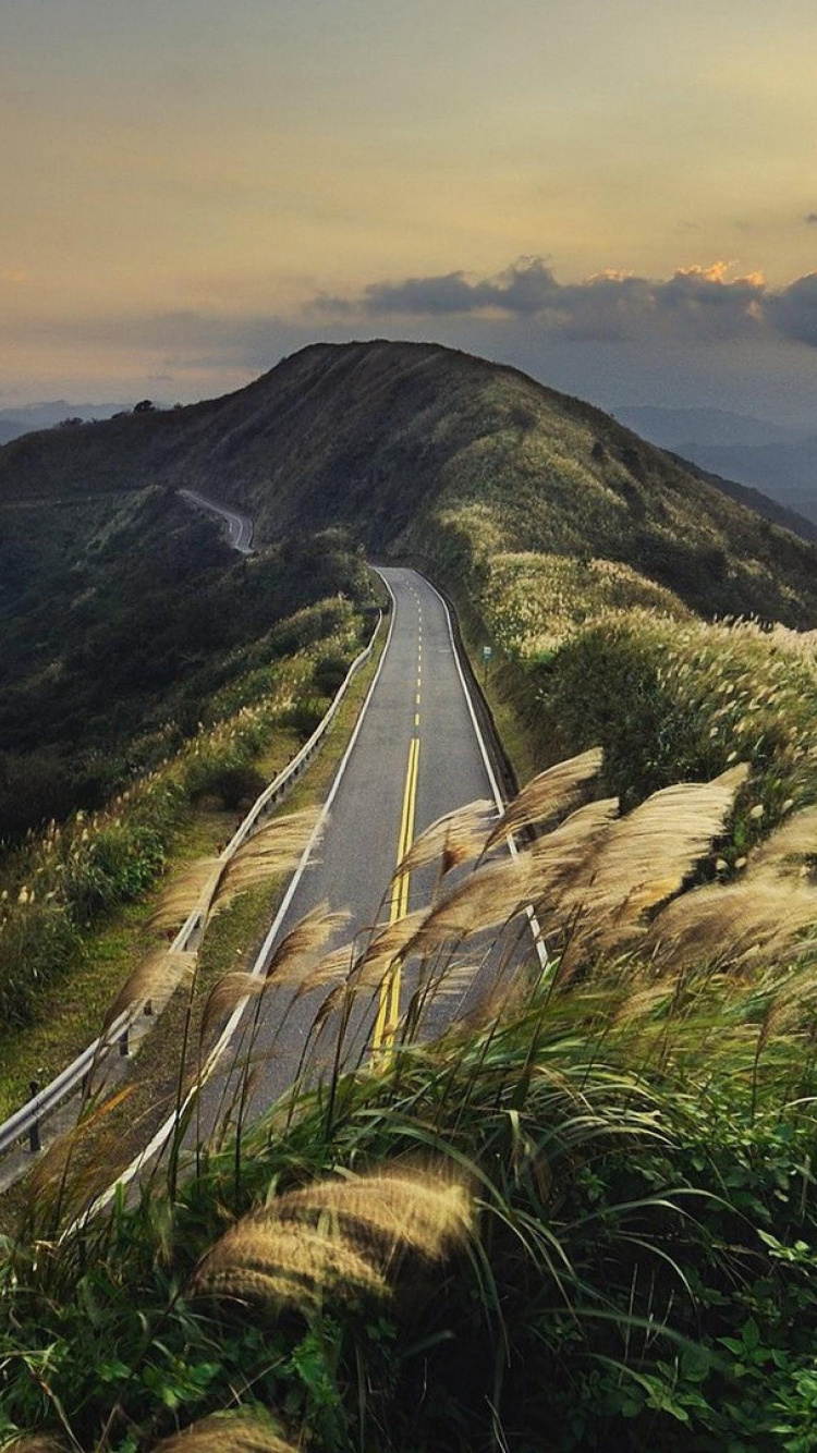 Pasto Verde en la Montaña Durante el Día. Wallpaper in 750x1334 Resolution