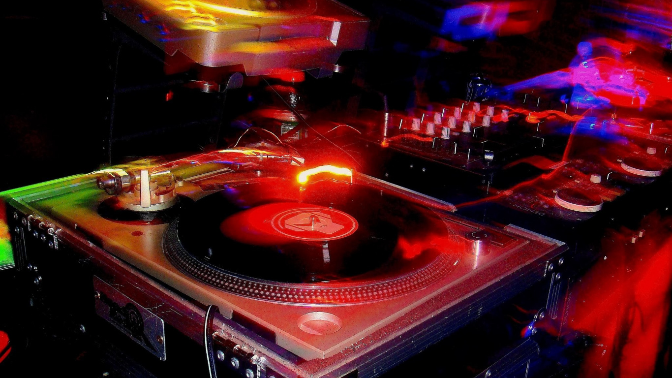 Electronics, Entertainment, Cdj, Deejay, Disc Jockey. Wallpaper in 1366x768 Resolution