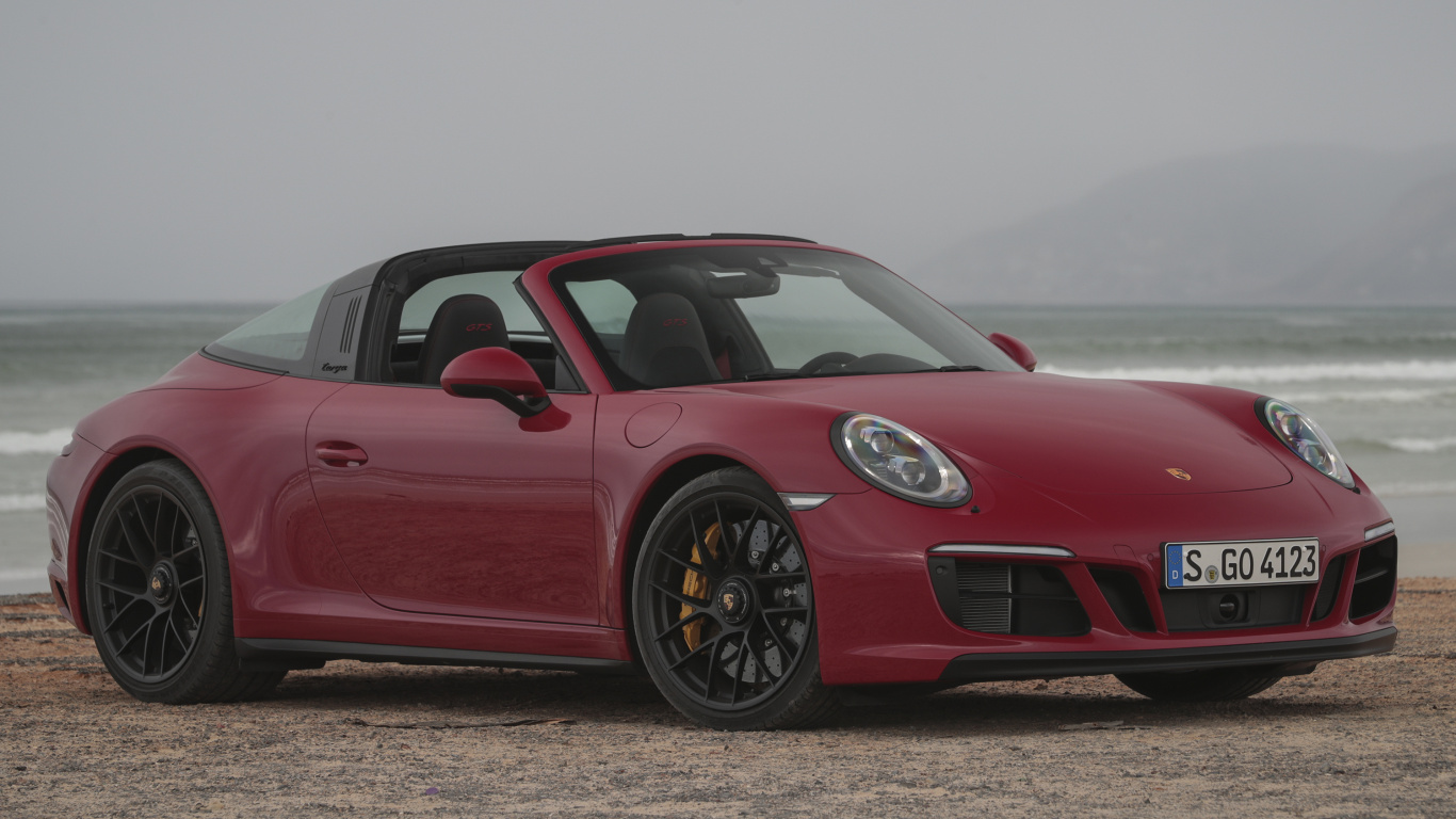 Red Ferrari 458 Italia on Road. Wallpaper in 1366x768 Resolution