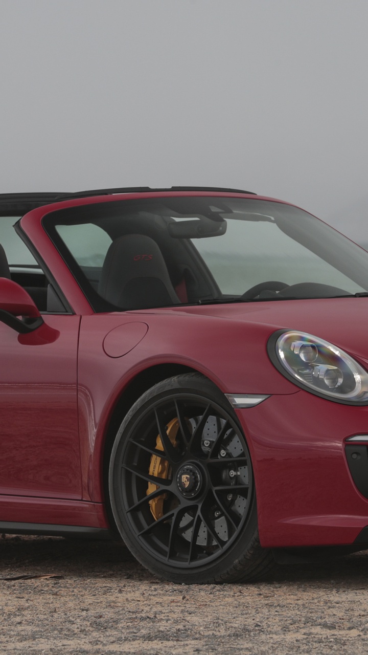 Red Ferrari 458 Italia on Road. Wallpaper in 720x1280 Resolution