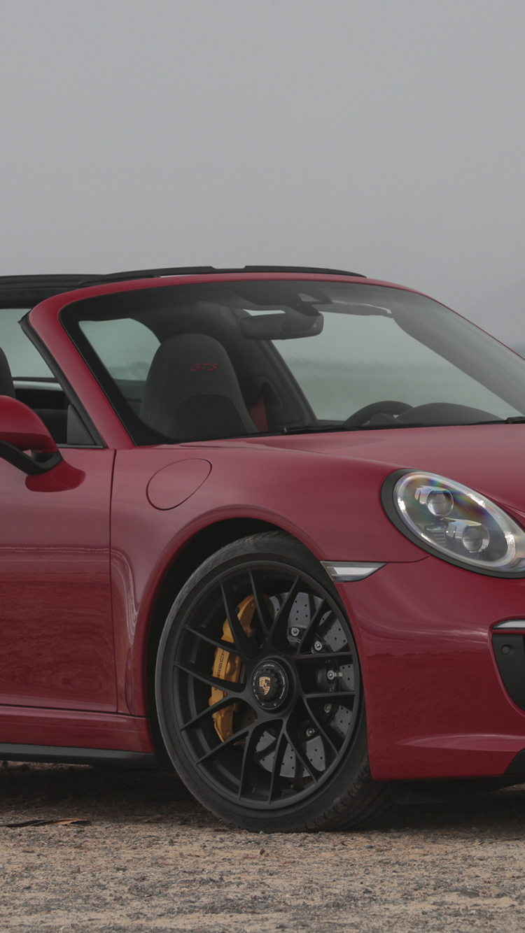 Roter Ferrari 458 Italia Unterwegs. Wallpaper in 750x1334 Resolution