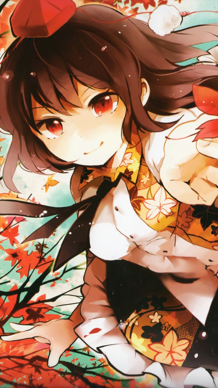 Personaje de Anime Femenino de Pelo Castaño. Wallpaper in 720x1280 Resolution