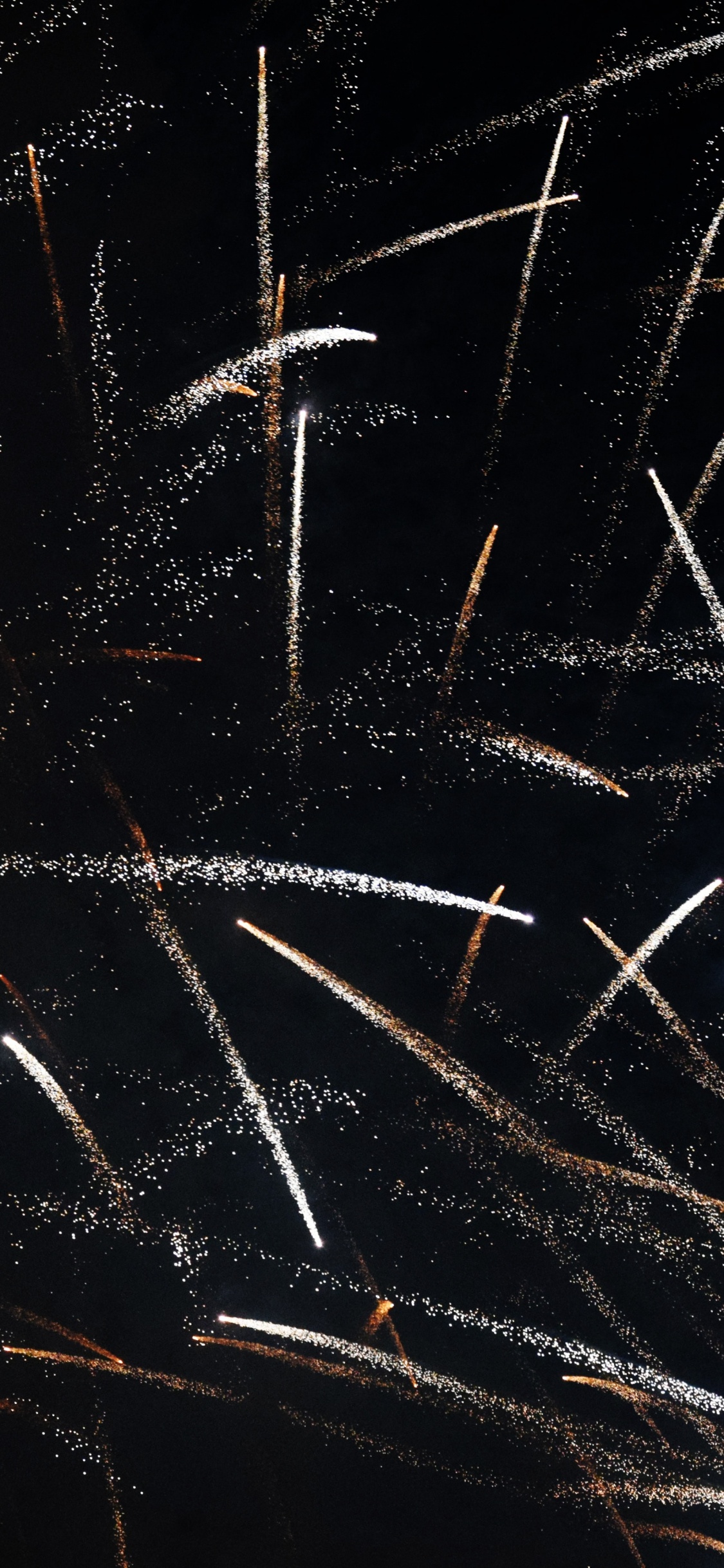 午夜, 独立日, 烟火, 天空, 黑色的 壁纸 1125x2436 允许