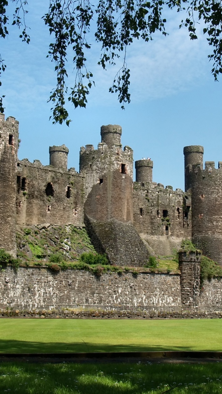 Brown Concrete Castle Under Blue Sky During Daytime. Wallpaper in 720x1280 Resolution