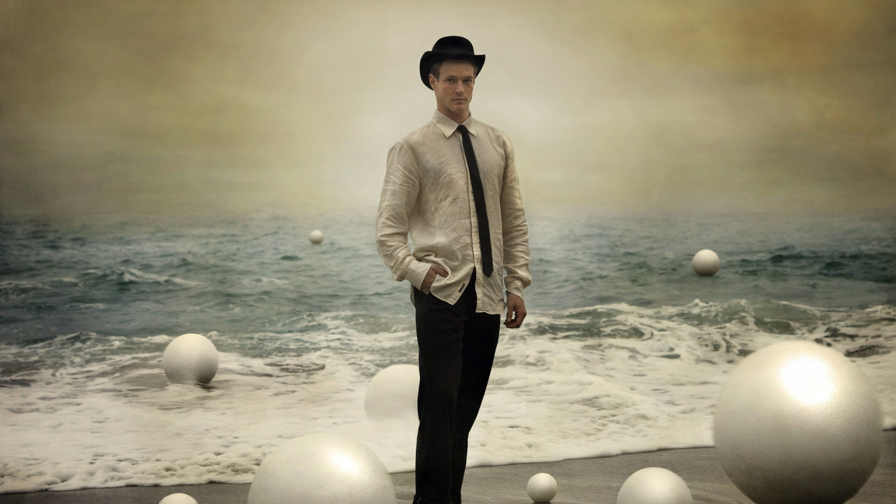 el Surrealismo, Arte, Humanos, Artes Creativas, Retrato. Wallpaper in 1280x720 Resolution