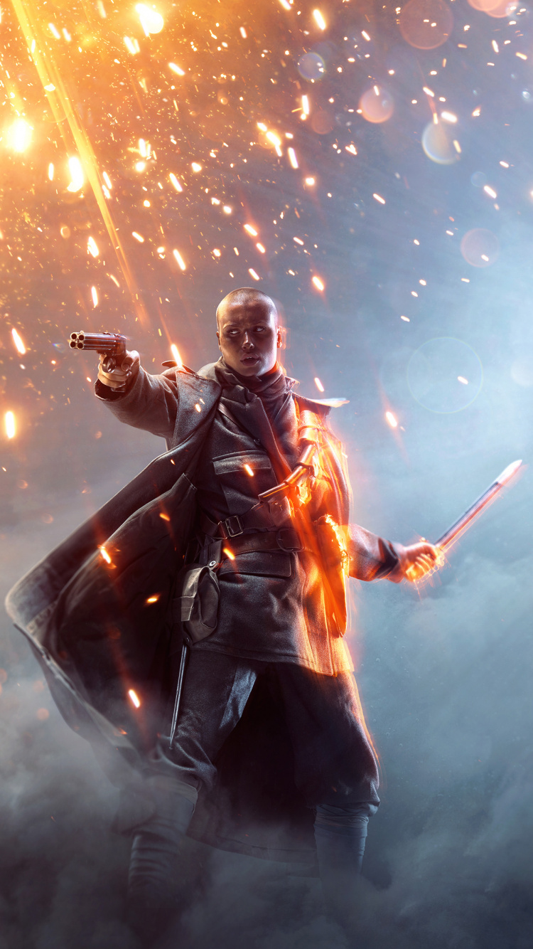 Battlefield 1, Electronic Arts, Space, Fictional Character, Darkness. Wallpaper in 750x1334 Resolution