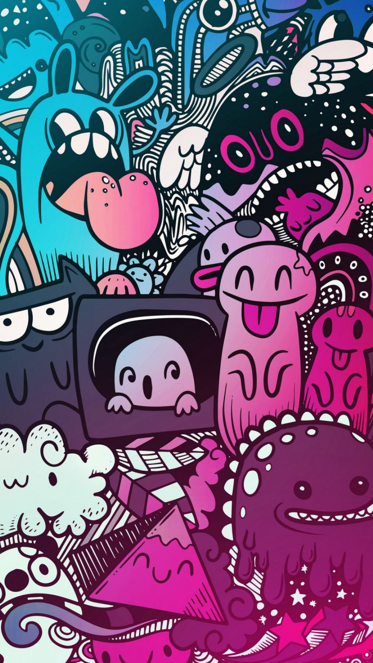 Poster, Visual Arts, Zeichnung, Kunst, Doodle. Wallpaper in 750x1334 Resolution