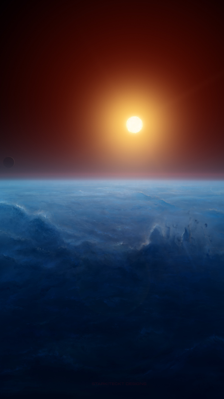 Sun Over Clouds During Daytime. Wallpaper in 750x1334 Resolution