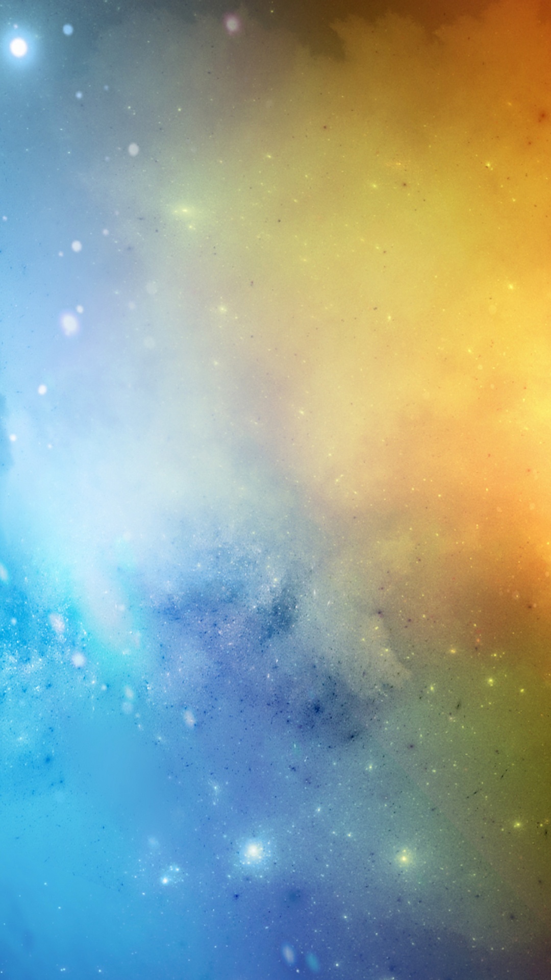 Cielo Azul y Amarillo Con Estrellas. Wallpaper in 1080x1920 Resolution