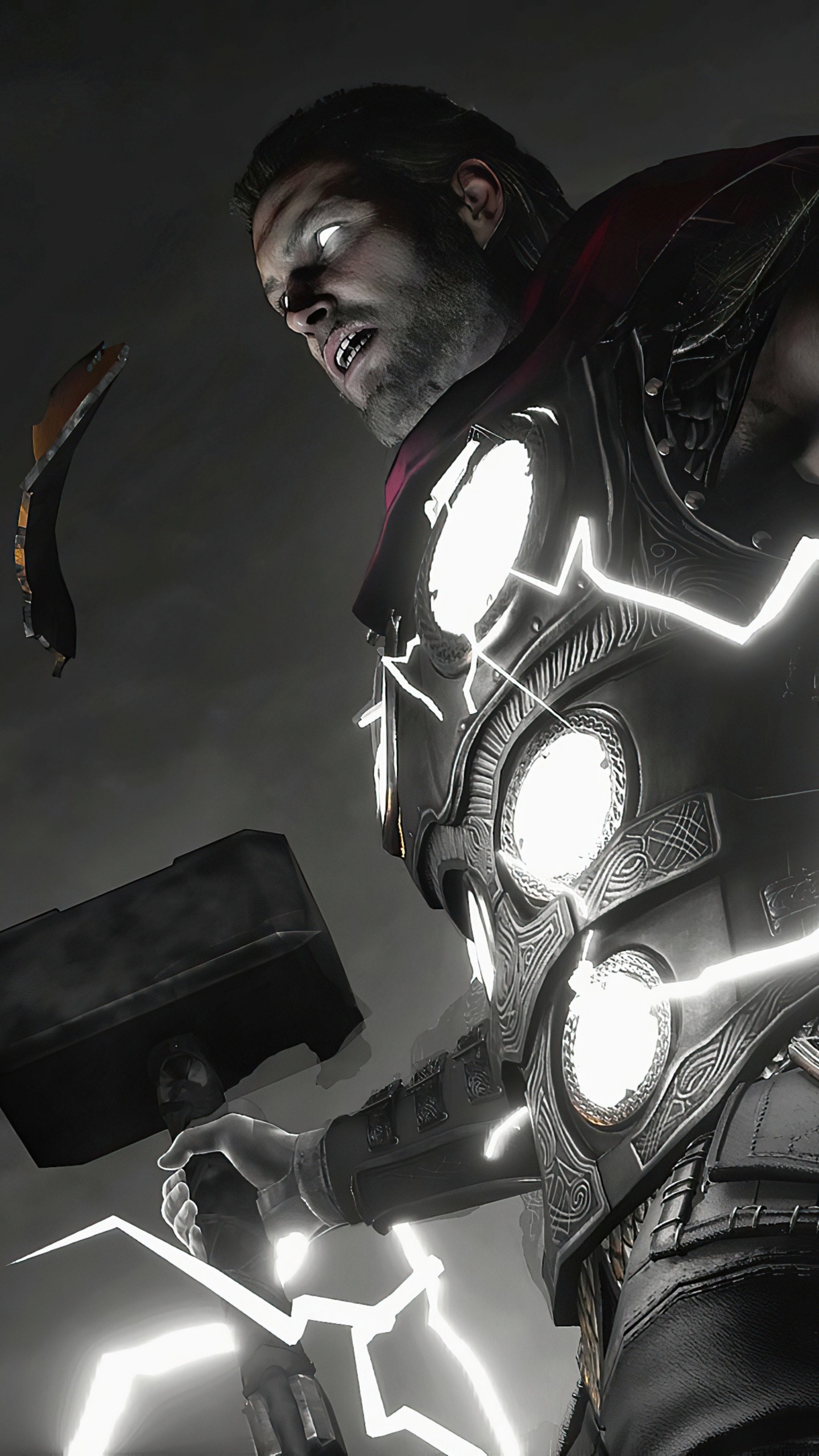 雷神仙境, 洛基, 绿巨人, 美国队长, Marvel 壁纸 1440x2560 允许