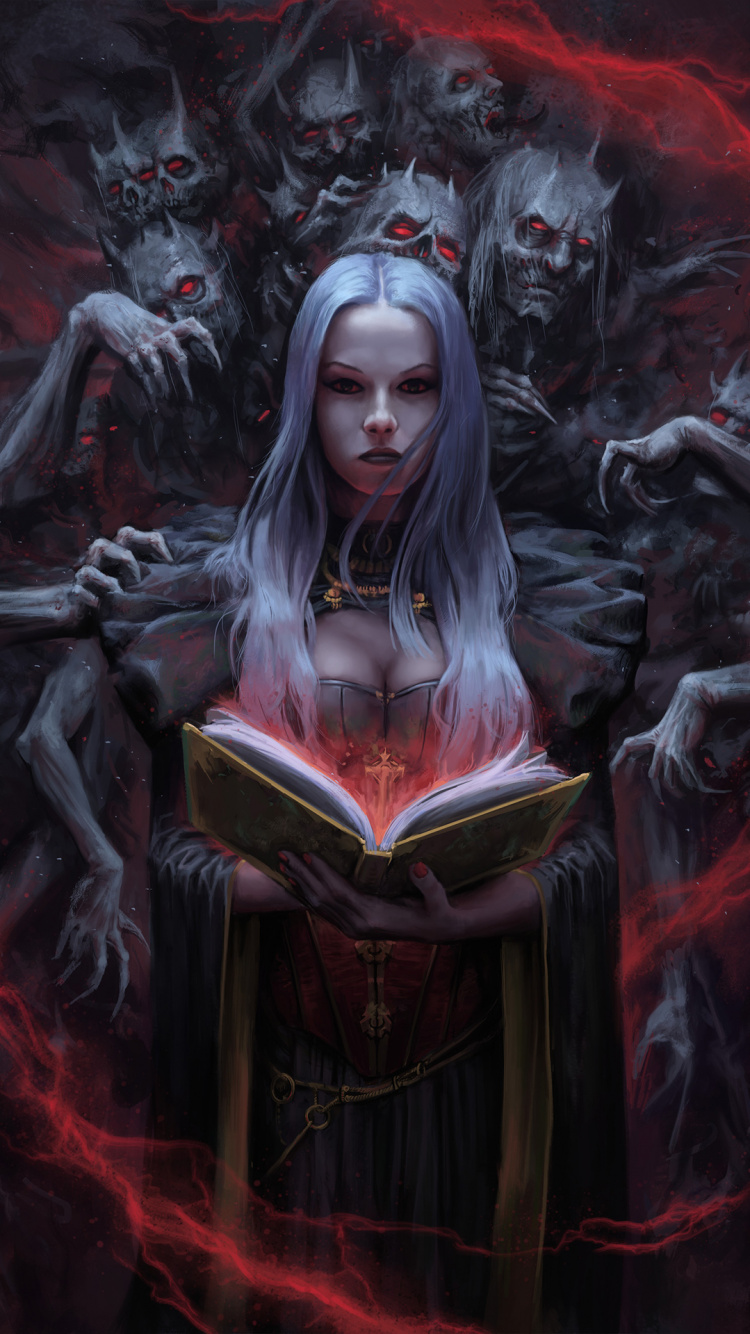 Dark Fantasy, Art, Fantasy, Fantastic Art, Illustration. Wallpaper in 750x1334 Resolution