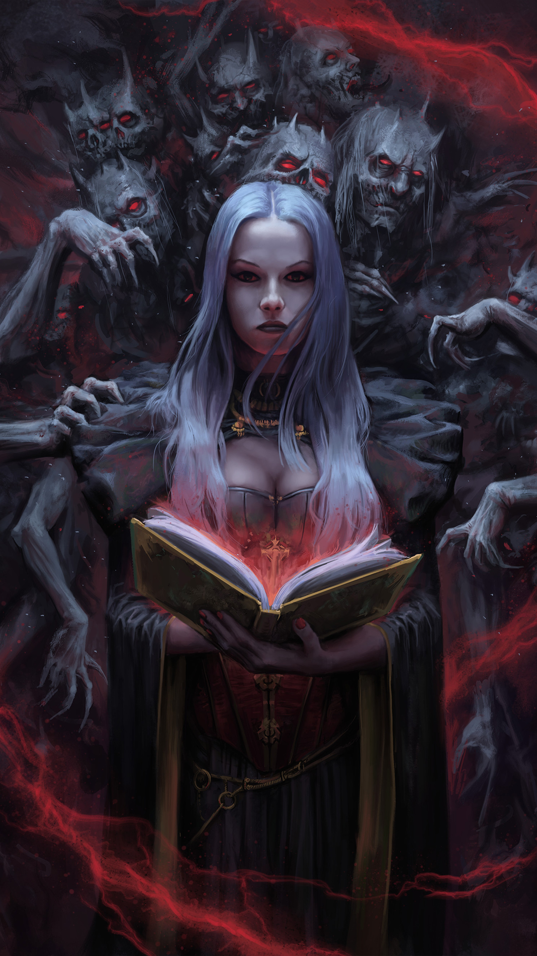 Dark Fantasy, Kunst, Fantastische Kunst, Illustration, Zeichnung. Wallpaper in 1080x1920 Resolution