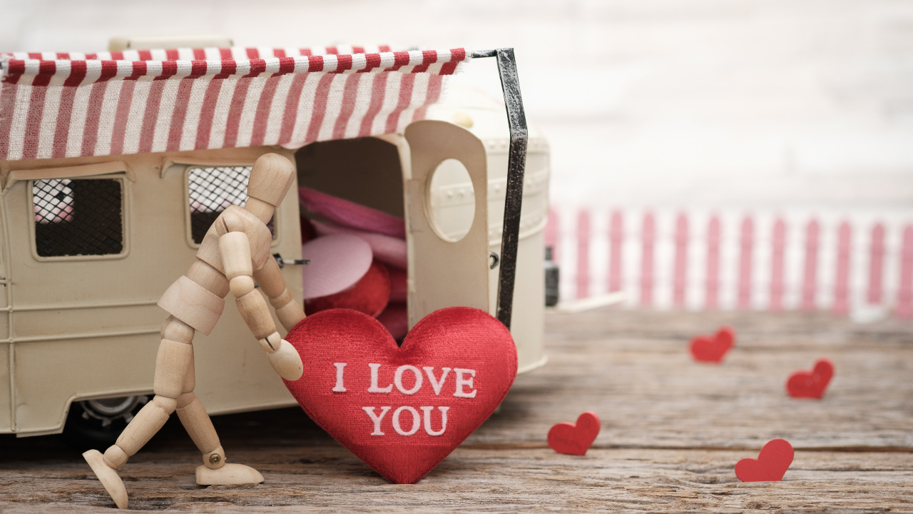 Valentines Day, Heart, Red, Love, Pink. Wallpaper in 1280x720 Resolution