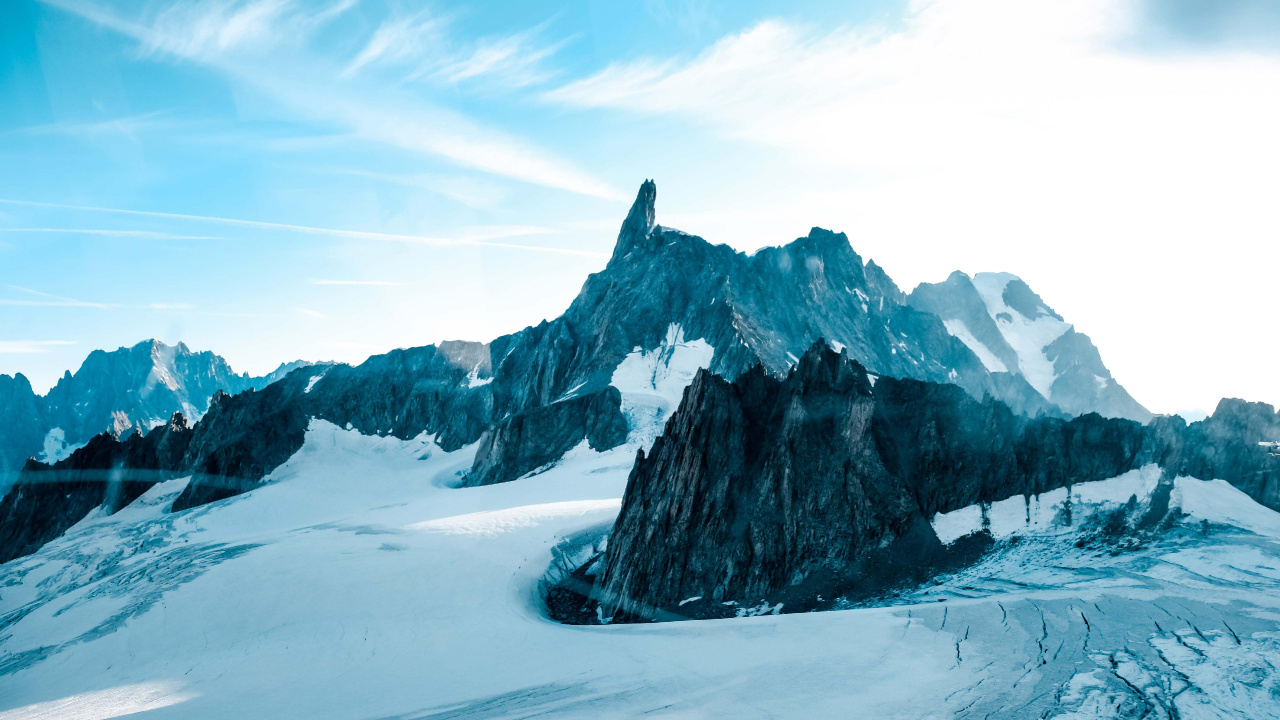 Dent du Gant, Cloud, Mountain, Snow, World. Wallpaper in 1280x720 Resolution