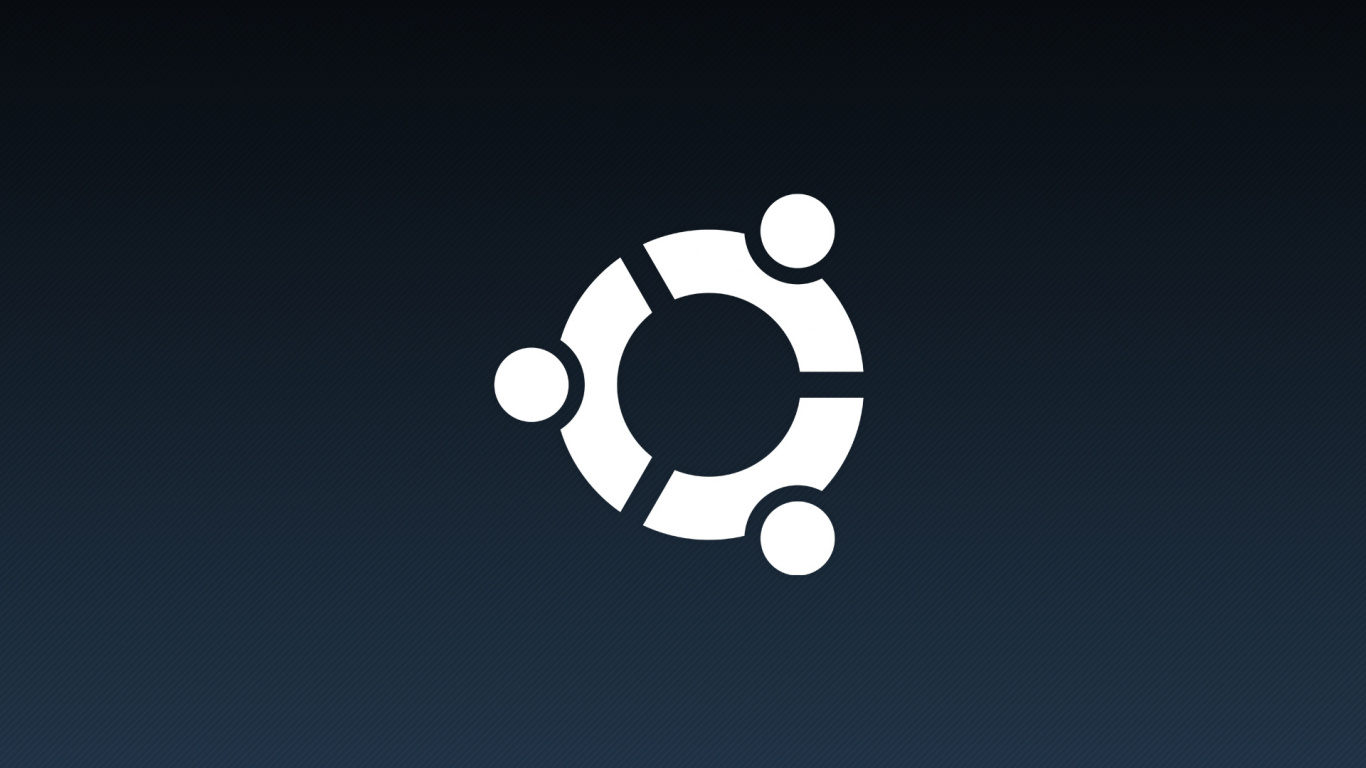 Logo Pomme Noir et Blanc. Wallpaper in 1366x768 Resolution