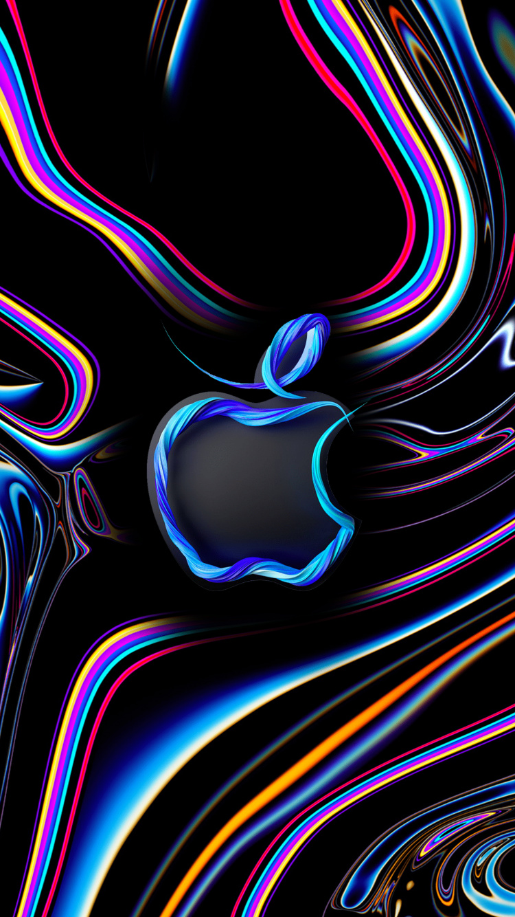 Apple, IPhone, Apples, Colorfulness, Blue. Wallpaper in 750x1334 Resolution