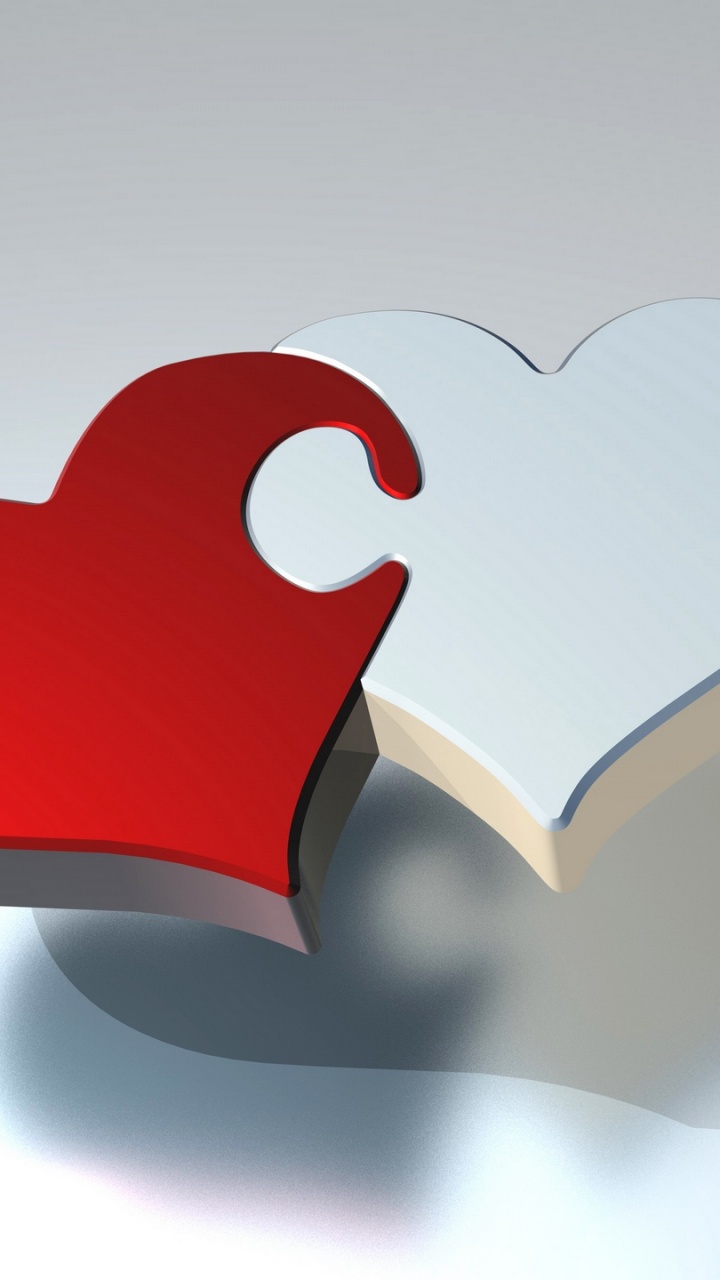 Herzen, Romantik, Liebe, Emotion, Gebrochenes Herz. Wallpaper in 720x1280 Resolution