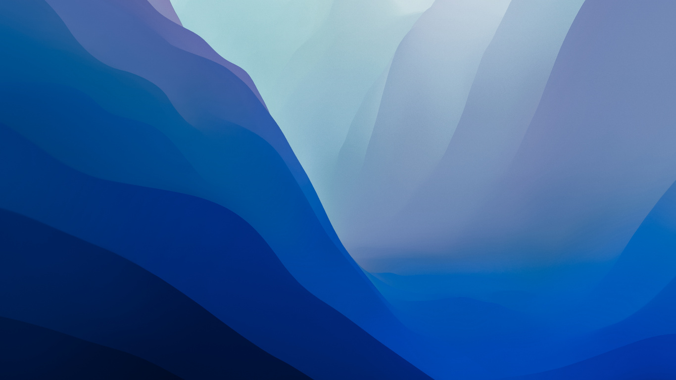 MacOS 12 Monterey Blue Modd – Official Stock Wallpaper 6K Resolution! (Light) 壁纸 1366x768 允许
