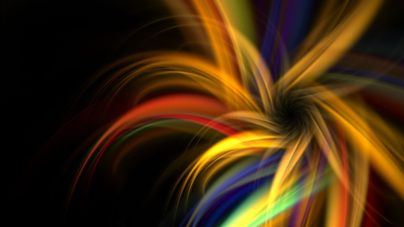 Rotes Blaues Und Gelbes Licht. Wallpaper in 1366x768 Resolution