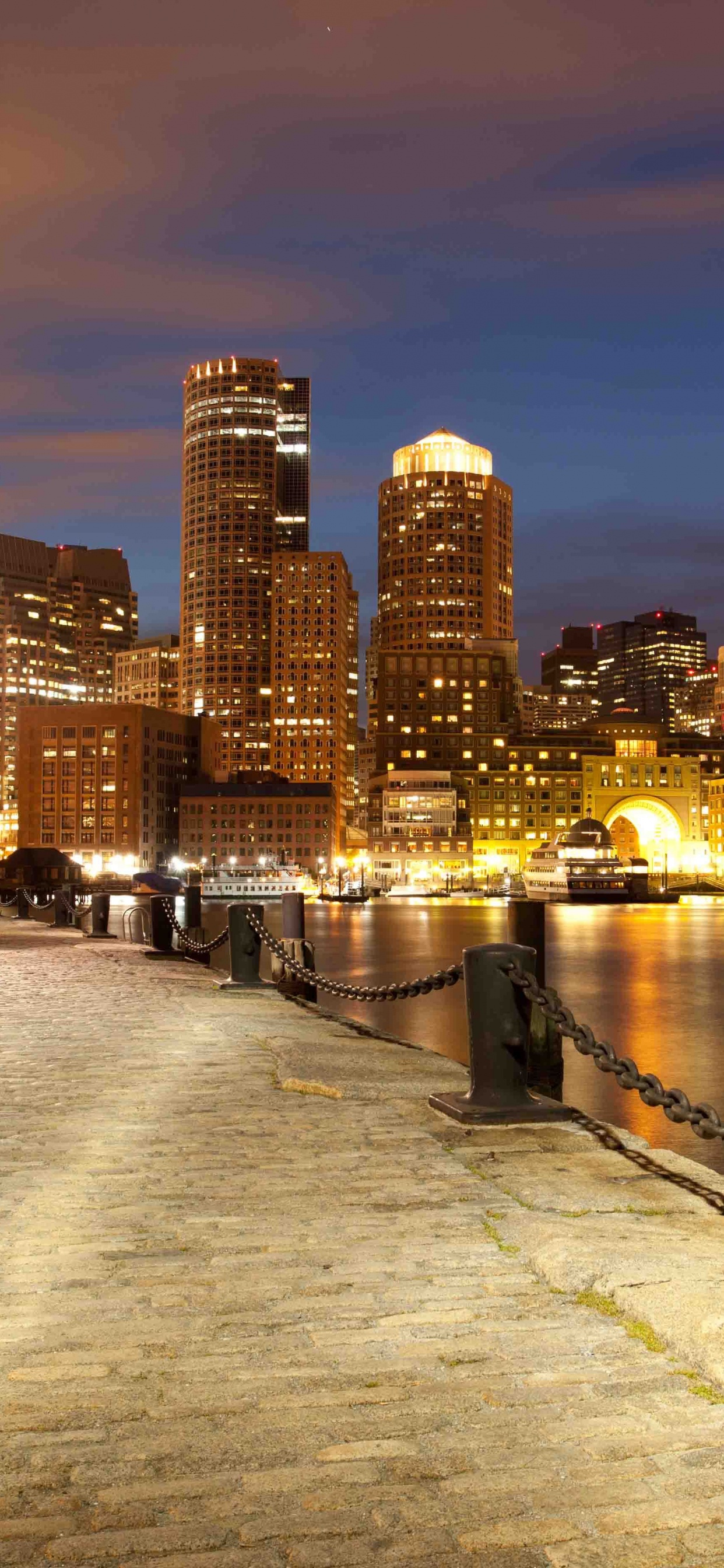 波士顿, 城市, 城市景观, 天际线, 大都会 壁纸 1242x2688 允许
