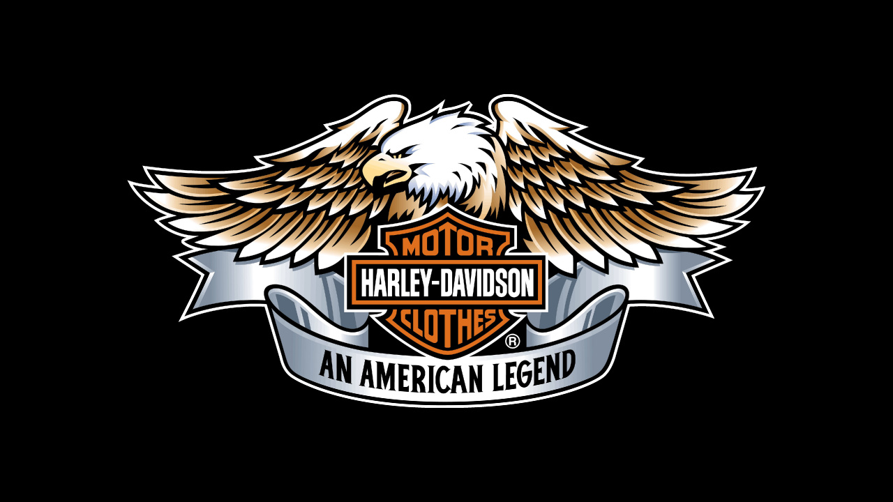 Harley Davidson, Motorrad, Adler, Firmenzeichen, Emblem. Wallpaper in 1280x720 Resolution