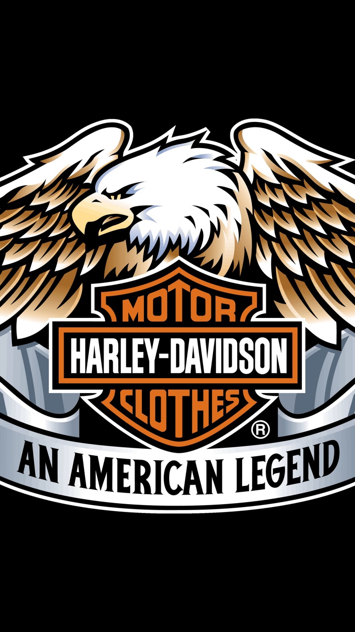 Harley Davidson, Motorrad, Adler, Firmenzeichen, Emblem. Wallpaper in 720x1280 Resolution