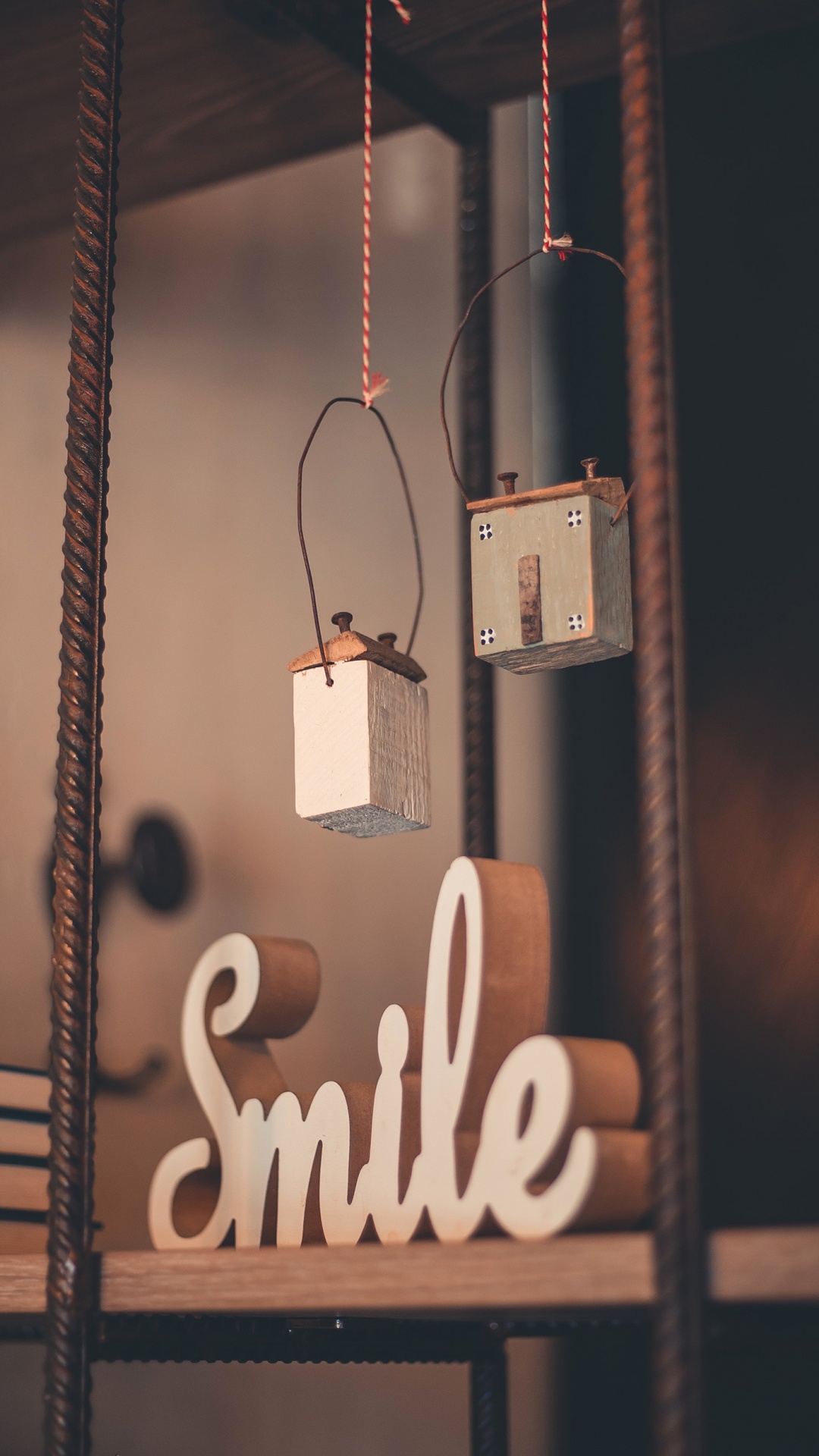 Smile Word, Iron, Metal, Tan, Material Property. Wallpaper in 1080x1920 Resolution