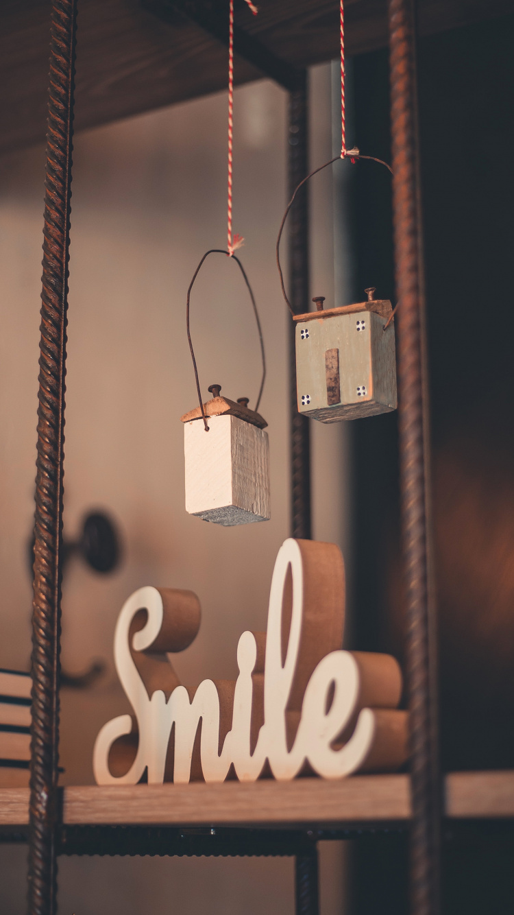 Smile Word, Iron, Metal, Tan, Material Property. Wallpaper in 750x1334 Resolution