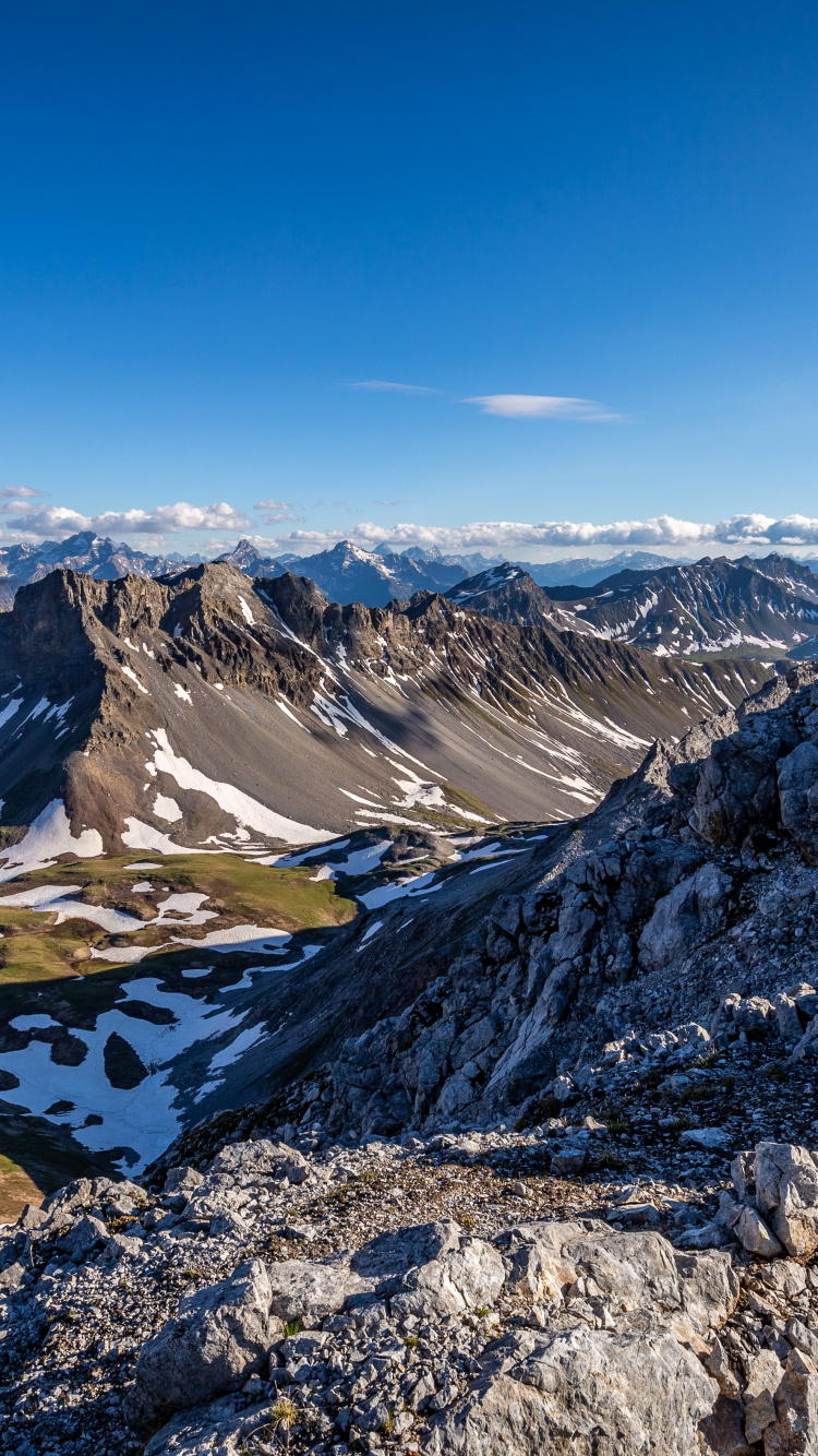 Davos, Mountain, Cloud, Natural Landscape, Slope. Wallpaper in 750x1334 Resolution