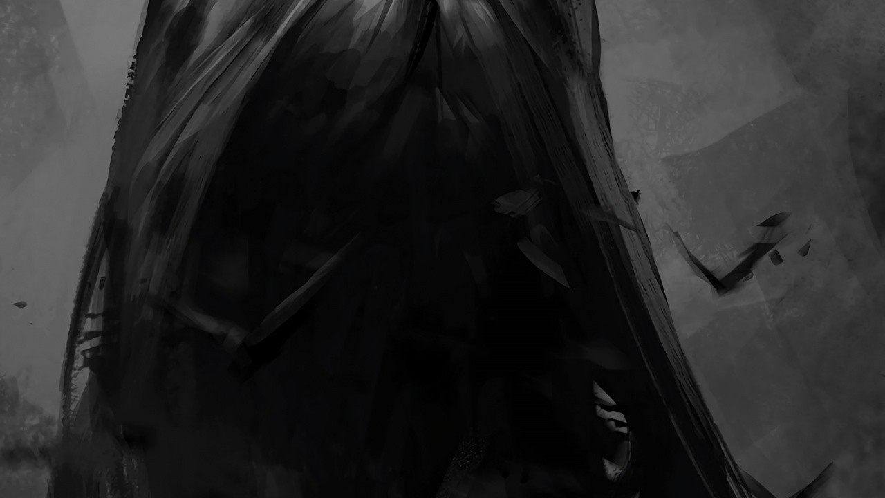 Woman in Black Dress Standing. Wallpaper in 1280x720 Resolution