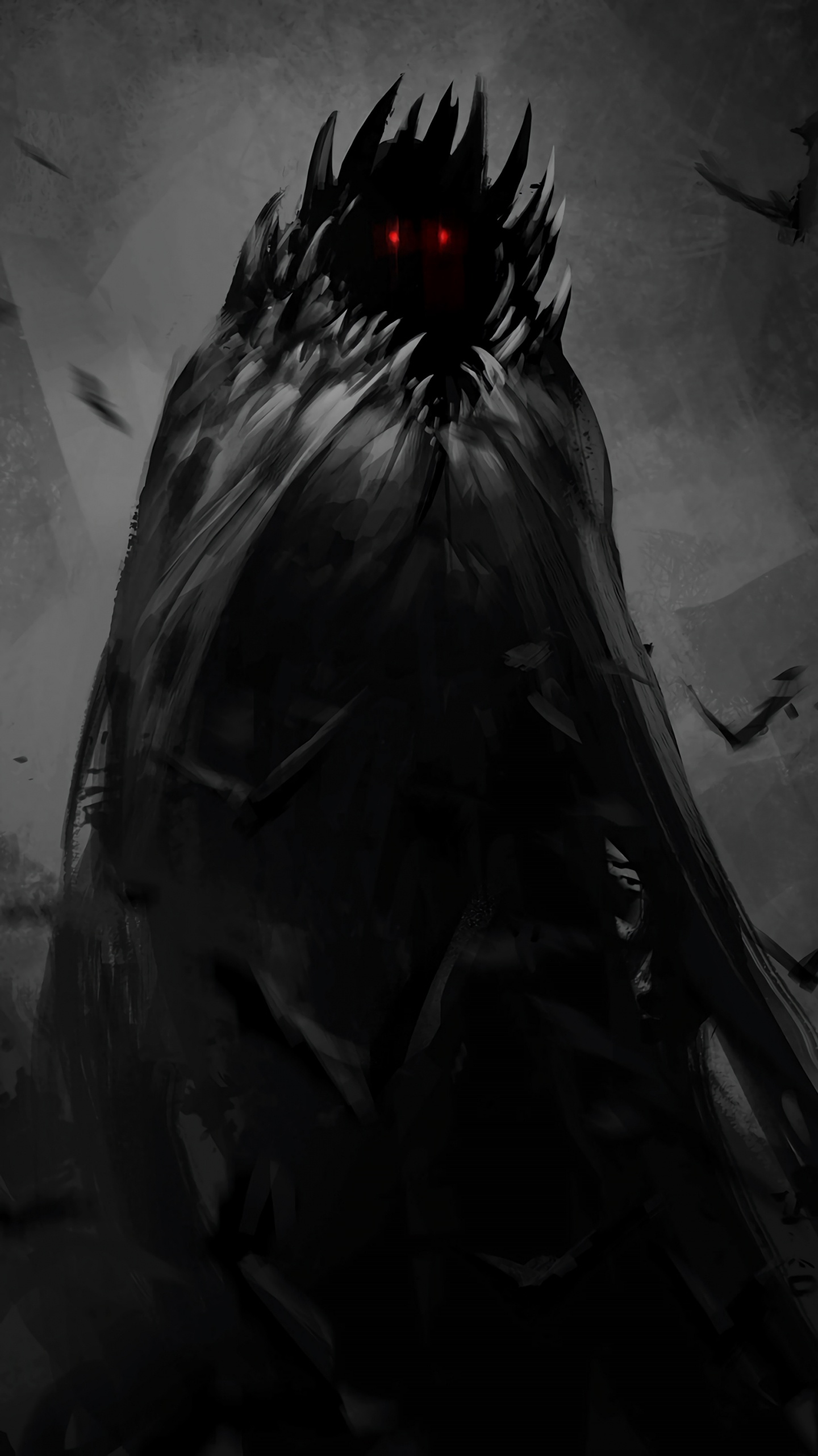 Woman in Black Dress Standing. Wallpaper in 1440x2560 Resolution