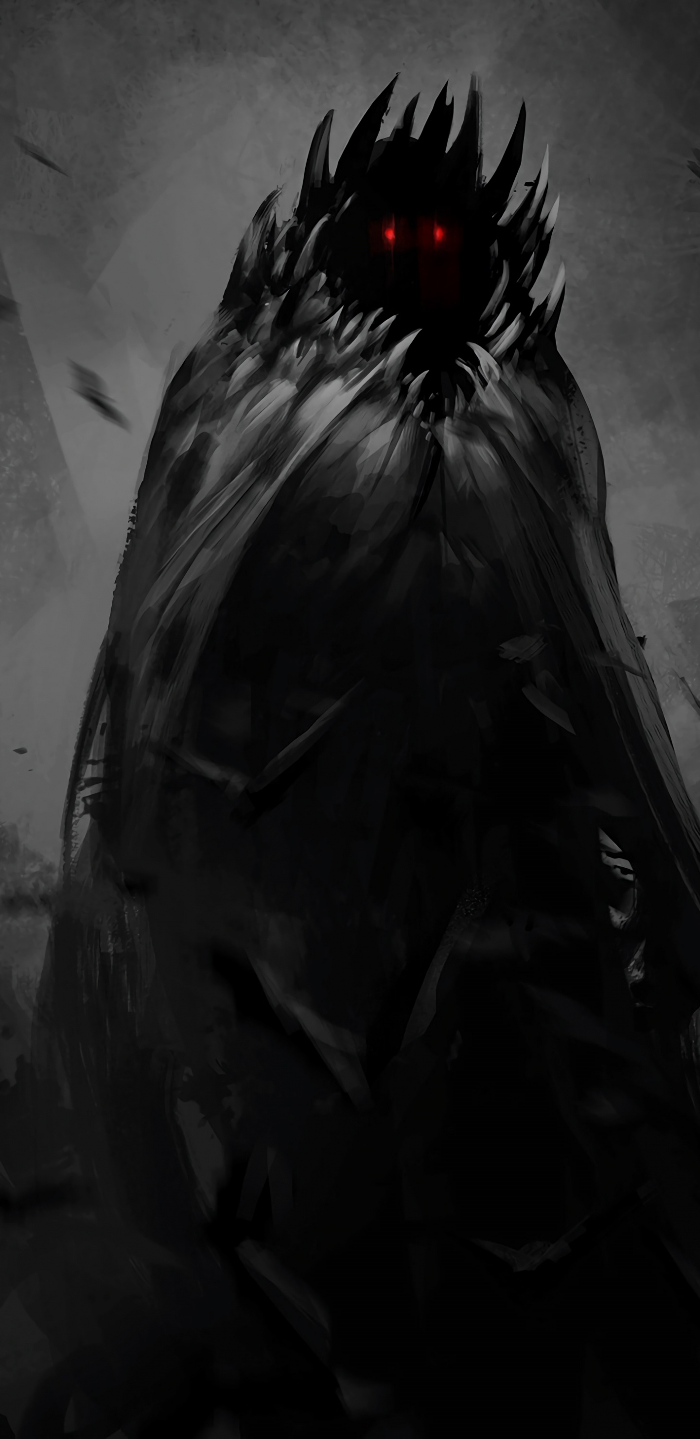 Woman in Black Dress Standing. Wallpaper in 1440x2960 Resolution