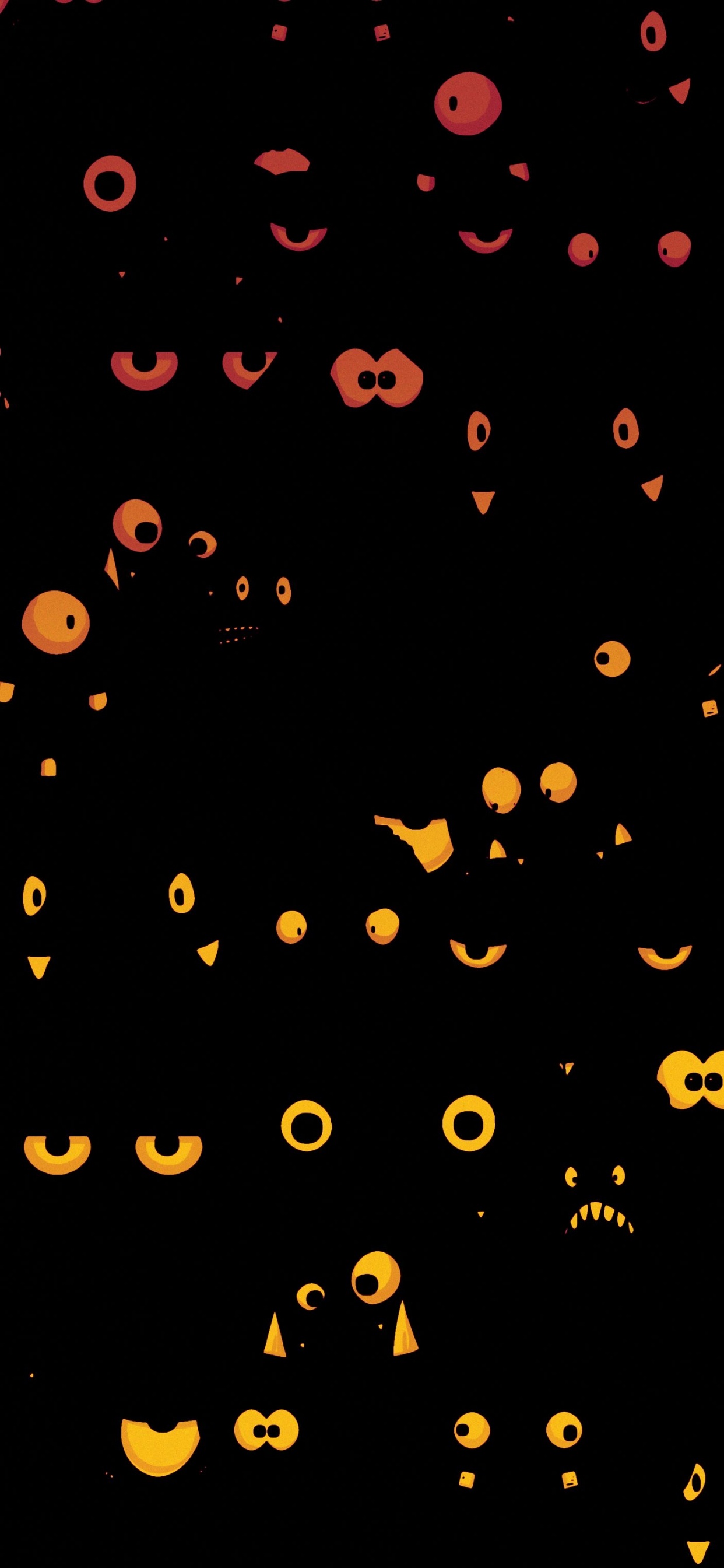 Pattern, Night, Mathematics, Art, Circle. Wallpaper in 1242x2688 Resolution