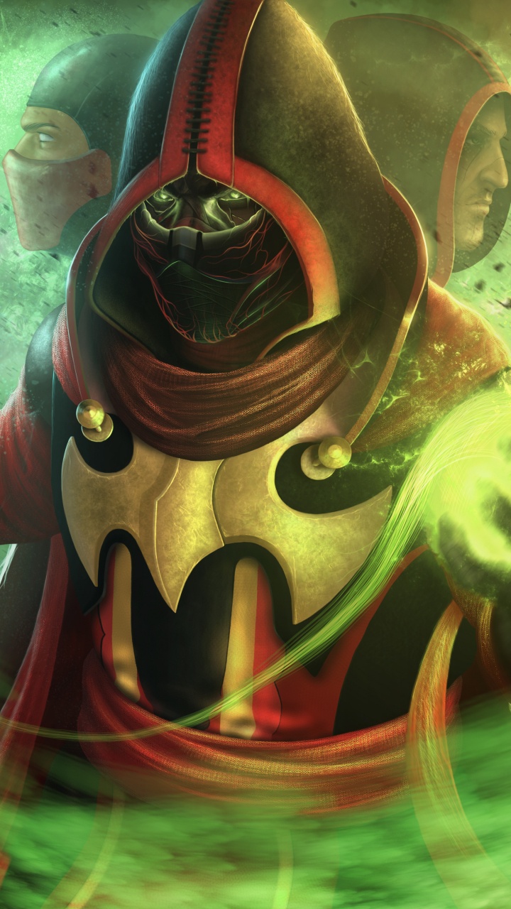 Ermac, Mortal Kombat, Illustration, Kunst, Dämonen. Wallpaper in 720x1280 Resolution