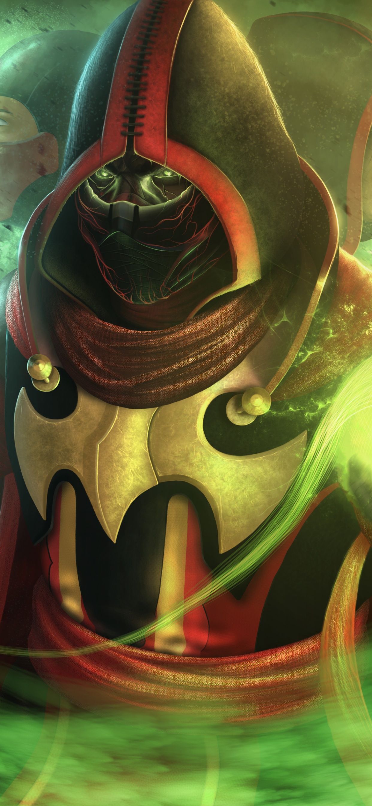 Ermac, Mortal Kombat, Illustration, Art, Démon. Wallpaper in 1242x2688 Resolution